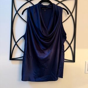 Boston Proper Deep Blue Sleeveless Blouse